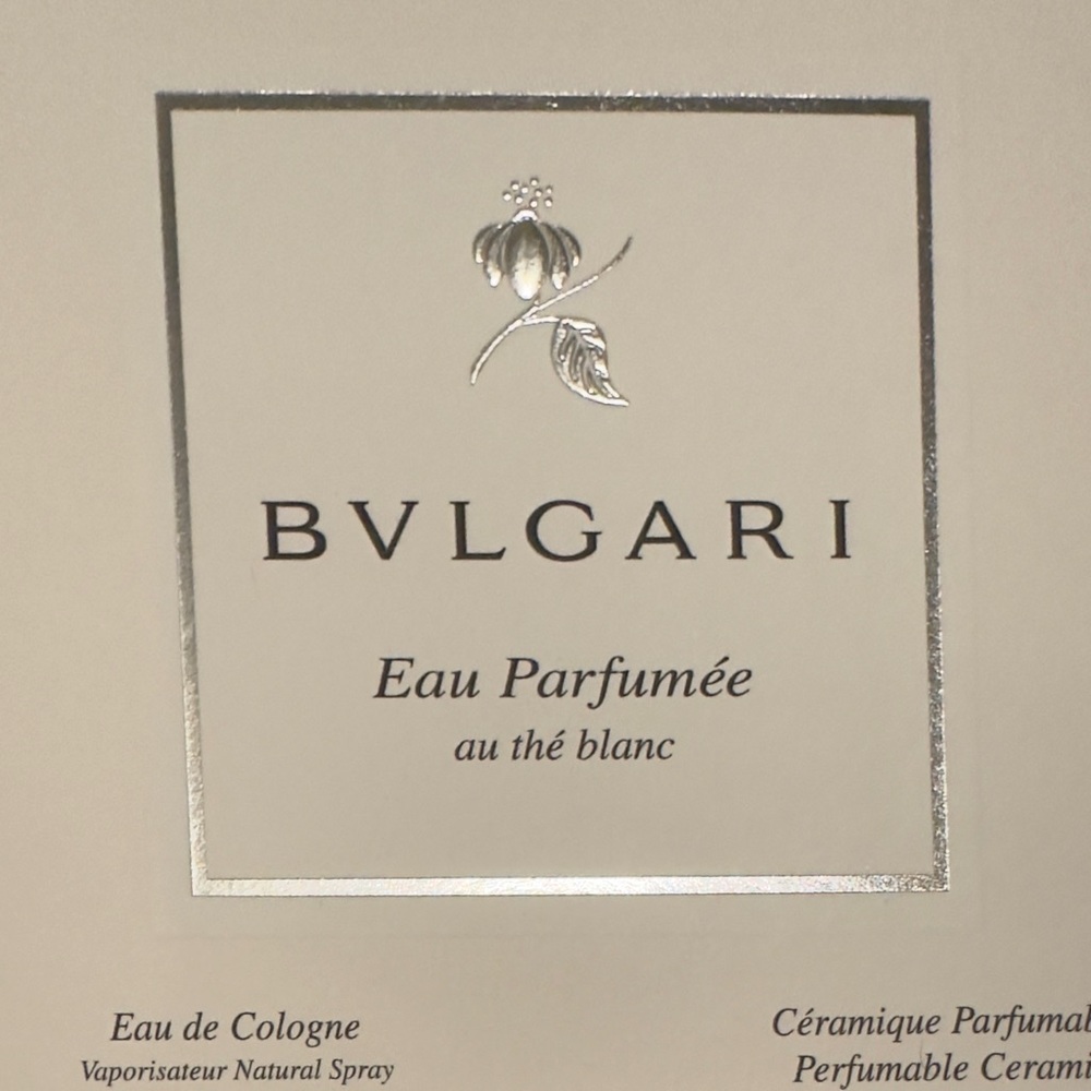 Brand New With Tags Bulgari White and Silver Closet Set